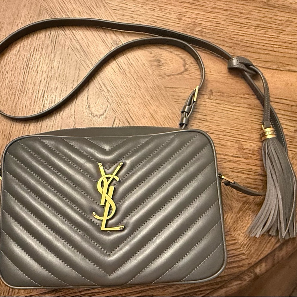YSL Lou Med Calf Crossbody Bag OS 9/10 Condition